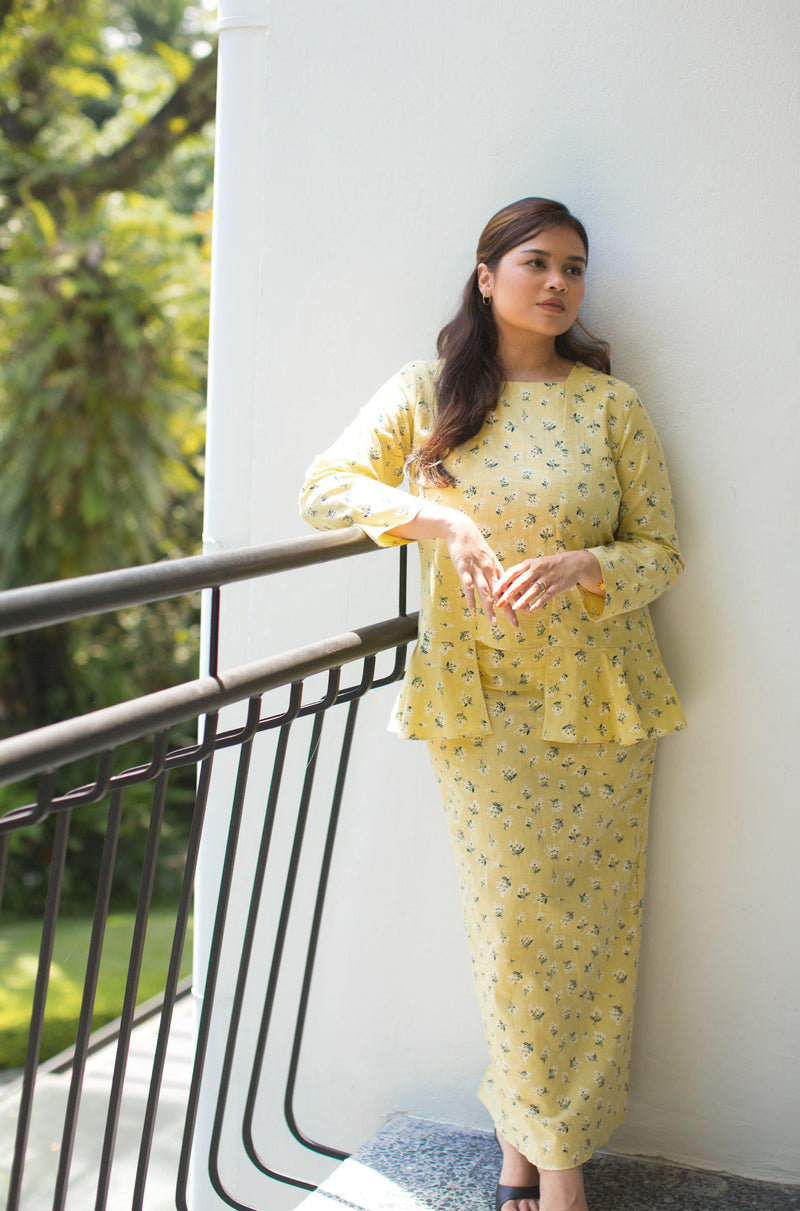 As Is Melati Floral Kurung Yellow