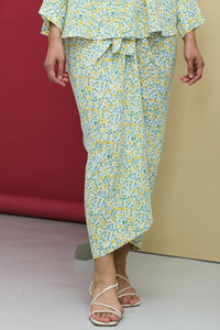 As Is Avery Floral Set Minty Garden