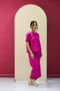 As Is Maia Linen Instant Pareo Fuchsia