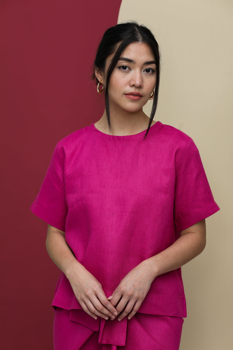 As Is Vera Top Fuchsia