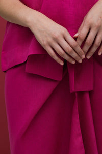 As Is Maia Linen Instant Pareo Fuchsia
