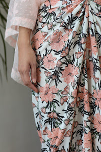 As Is Maia Instant Pareo Floral Peach