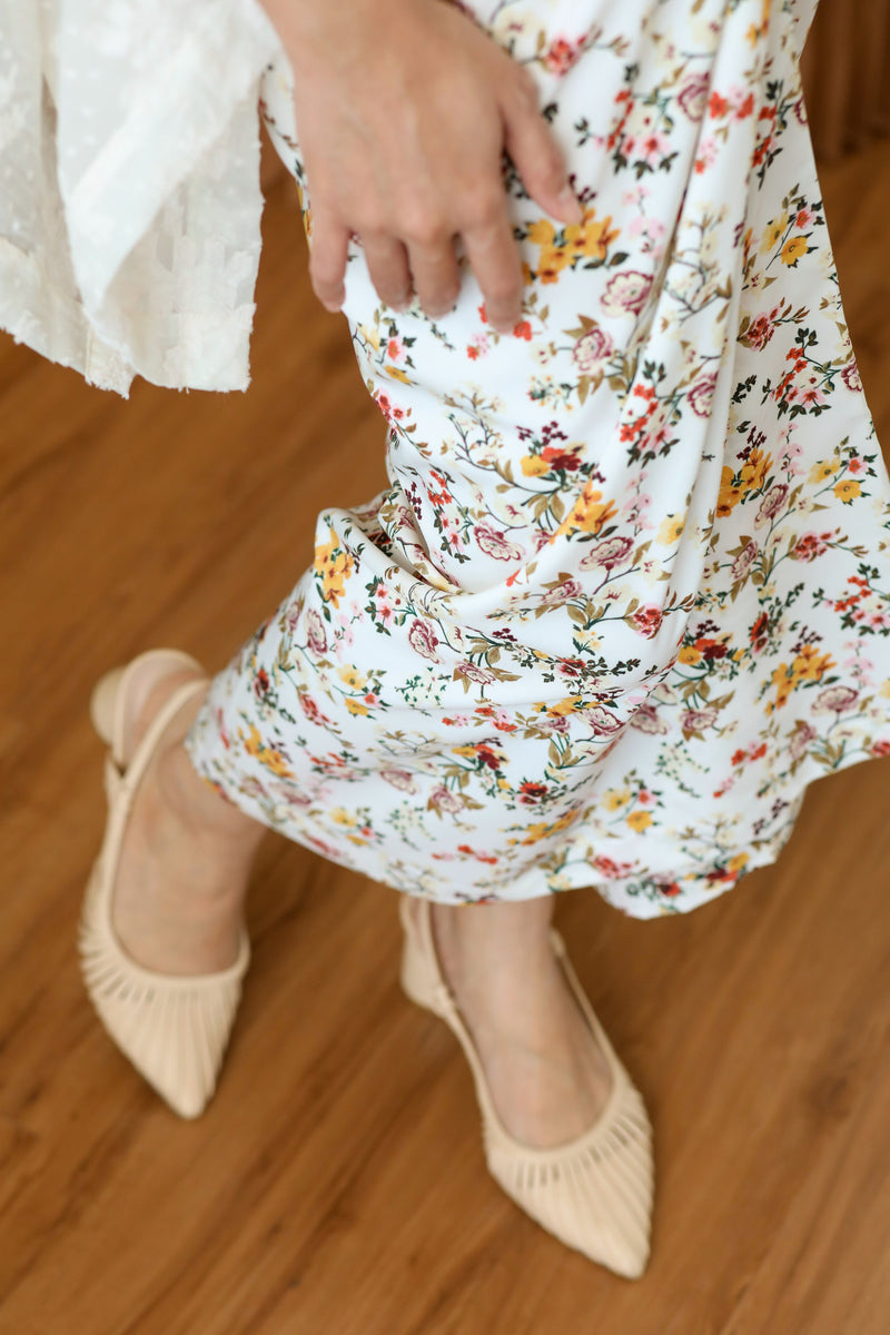As Is Maia Instant Pareo Floral White
