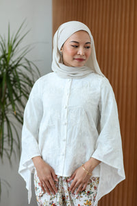 As Is Emma Button Top White