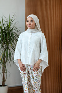 As Is Emma Button Top White