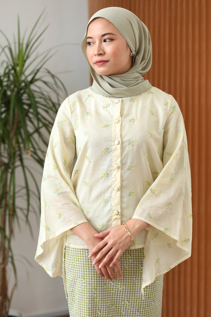 As Is Emma Button Top Yellow